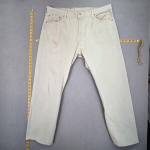 Vintage Levis 501 Jeans‎ Mens Straight Button Fly USA 90s Distressed Fits 37x28